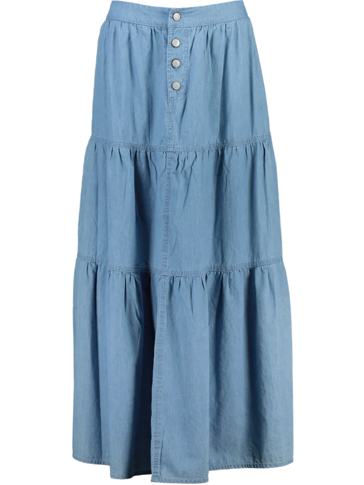 Blue Midi Skirt