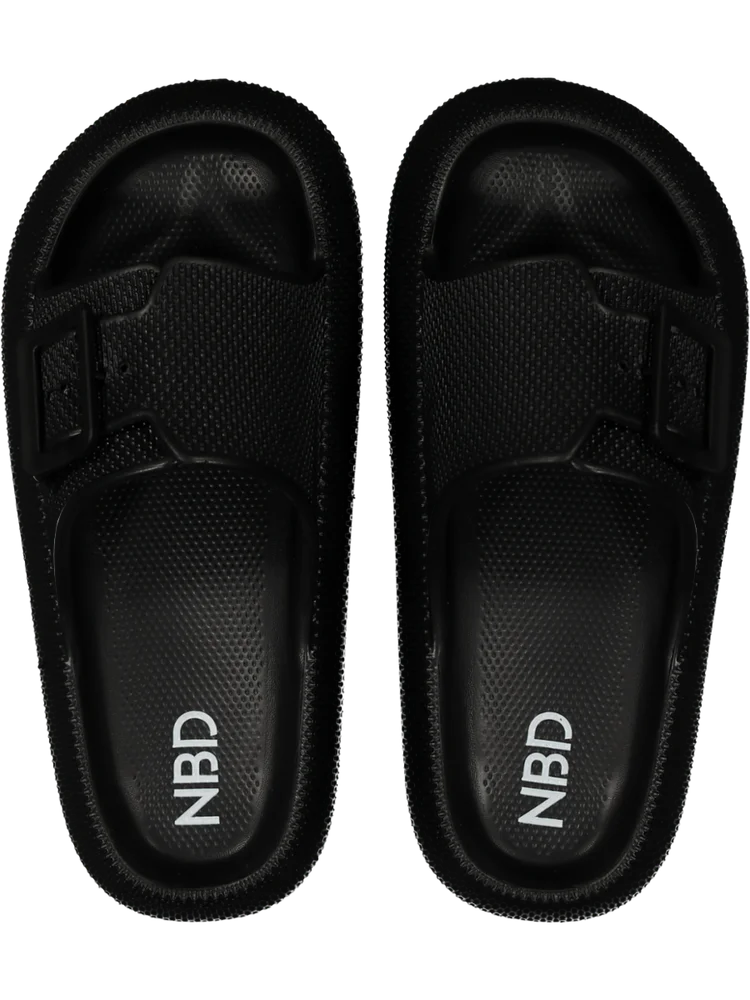 Black Slider With Buckle