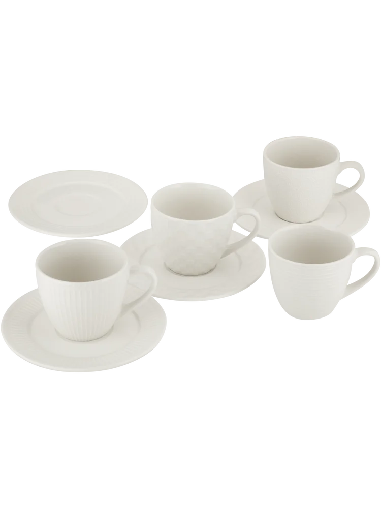 8 Piece Cup & Saucer Set 260ml (2)