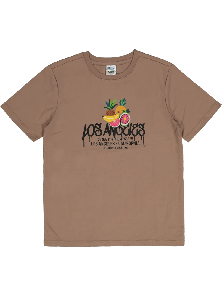 Brown Graphic T-Shirt