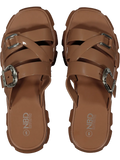 Brown Chunky Mule Sandal (2)