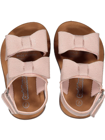 Pink Cuddlesome Bow Strap Sandal
