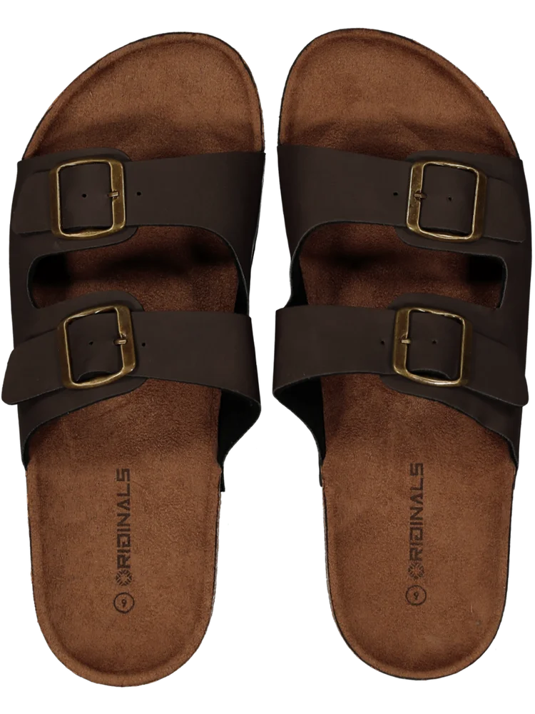 Brown Buckle Sandal