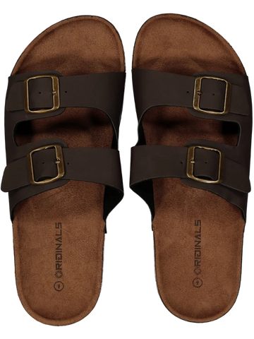 Brown Buckle Sandal