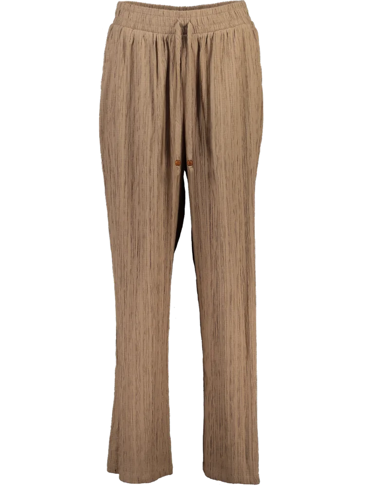 Brown Relaxed Wide Leg Pants
