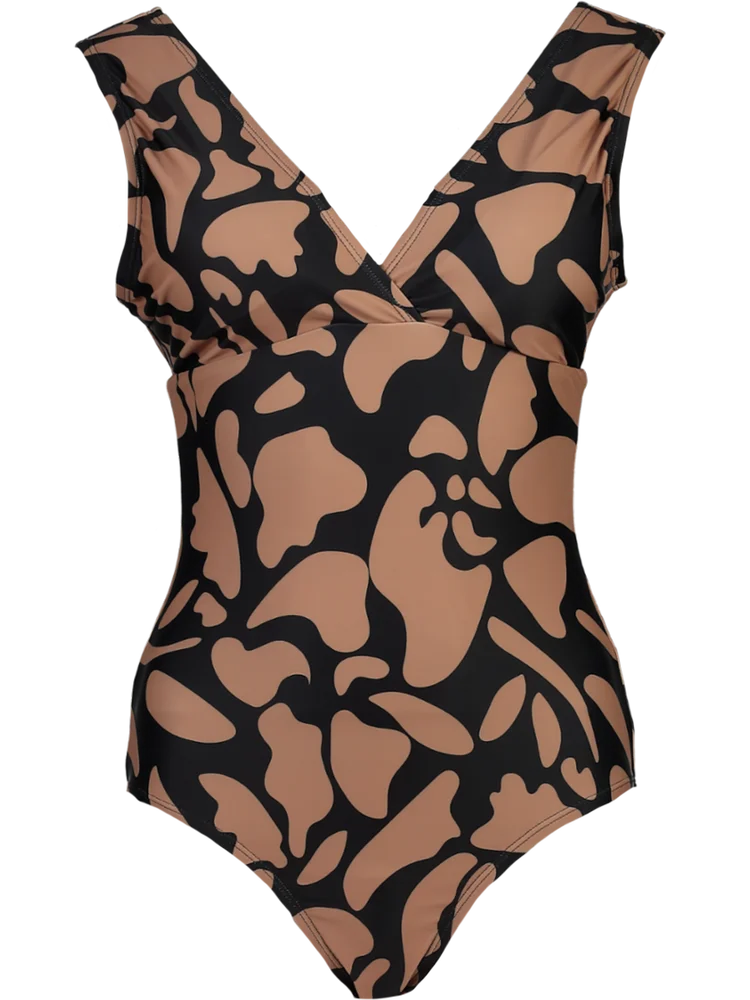 Abstract One Piece Swimsuit