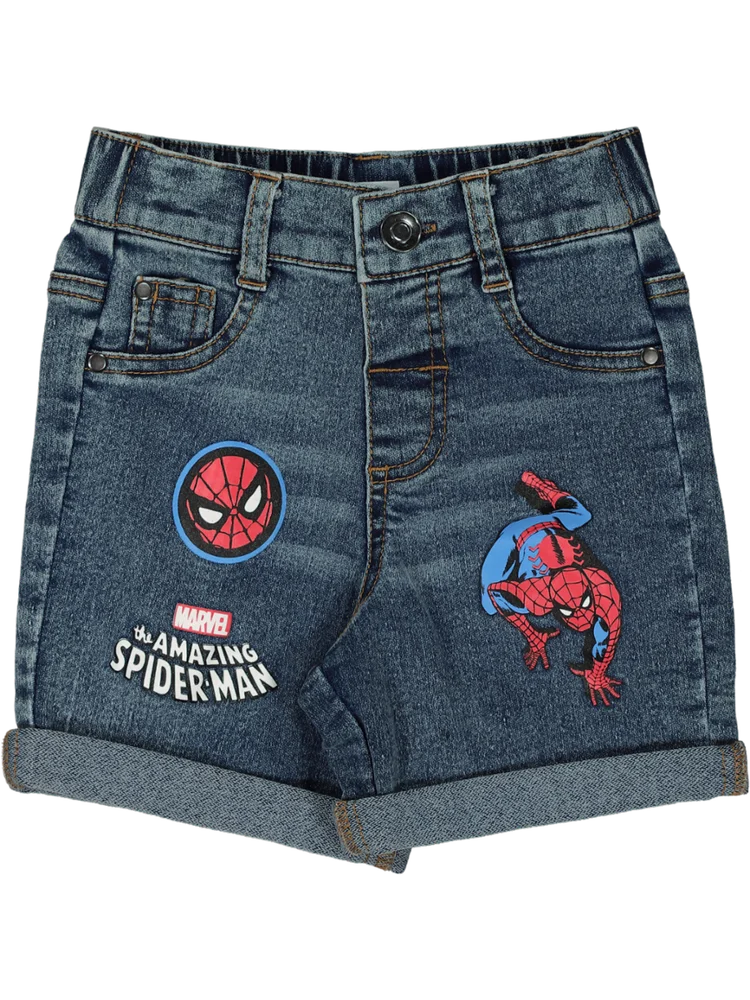 Denim Spiderman Shorts