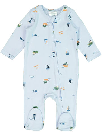 Blue Zip Through Lycra