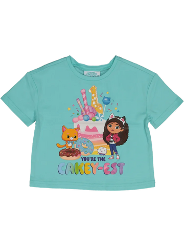 Aqua Boxy Gabby T-Shirt