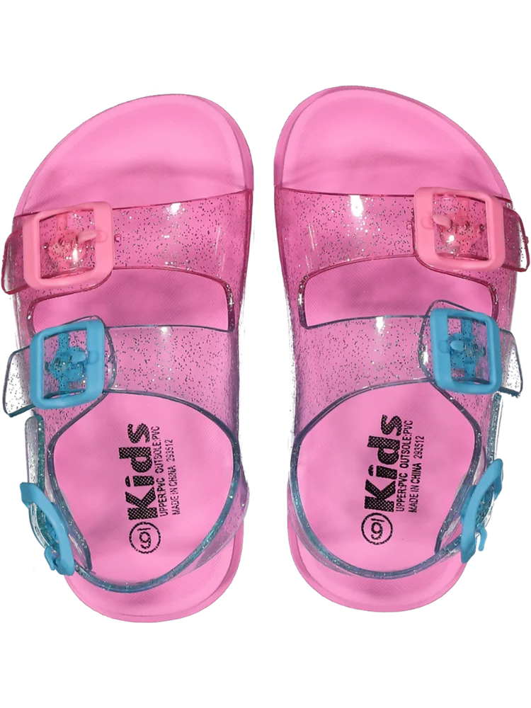 Pink Glitter Strapped Sandal