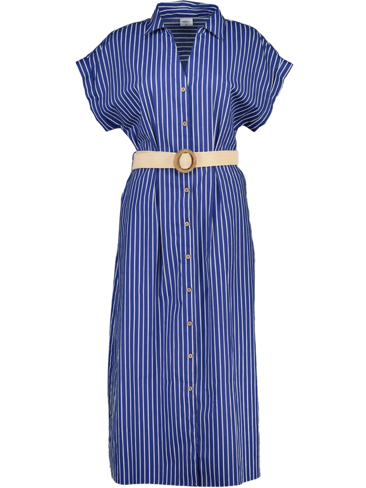 Striped Smart Shirt Dress