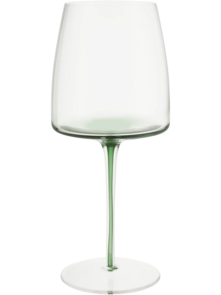 Tinted Stem And Base Wine Glass 7x9x22cm