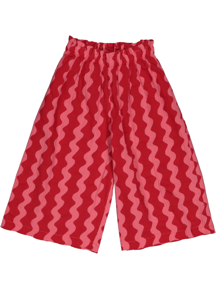 Red Wide Leg Pants