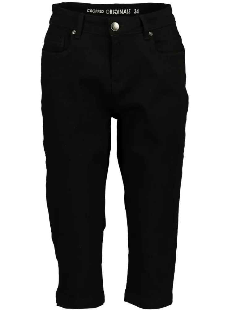 Black Capri Denim Pants