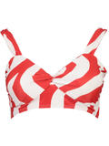 Red And White  Swimsuit Top (1)