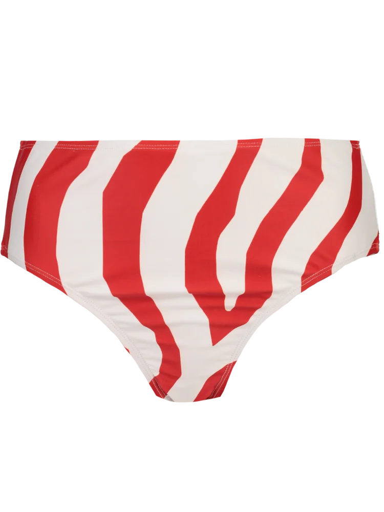 Red And White  Swimsuit Top (2)