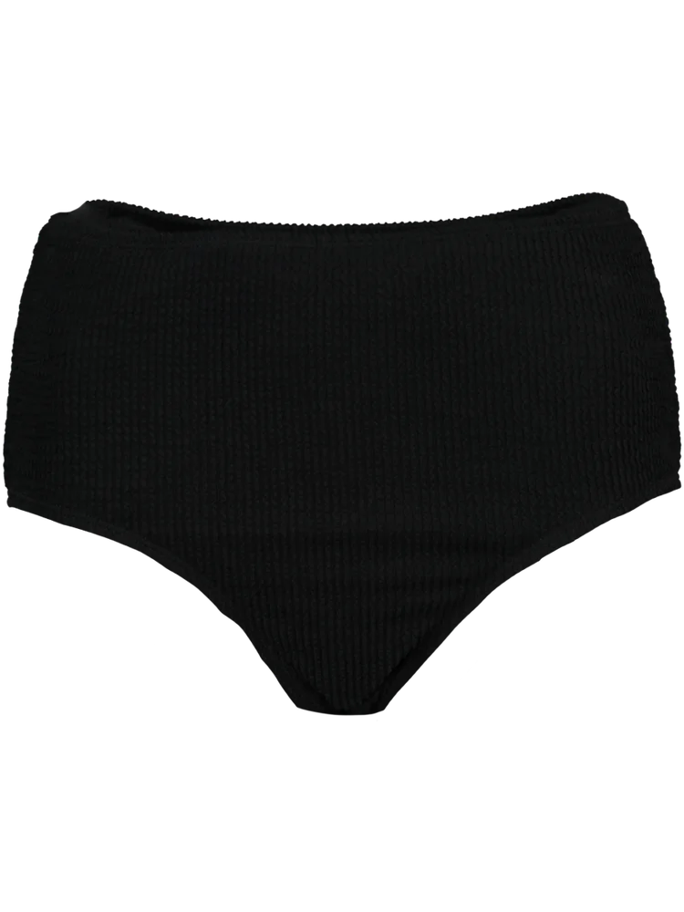 Textured Black Two-Piece Swimsuit (1)