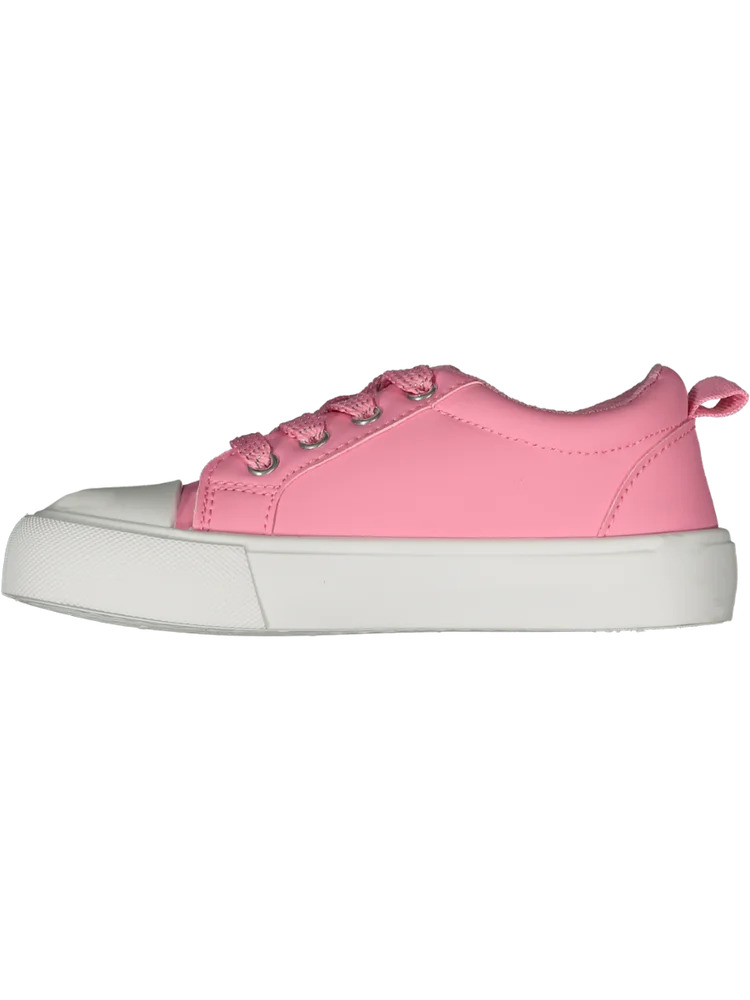 Pink Lace-Up Sneakers