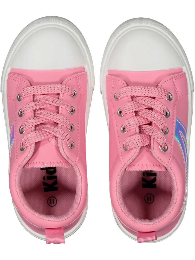 Pink Lace-Up Sneakers (2)