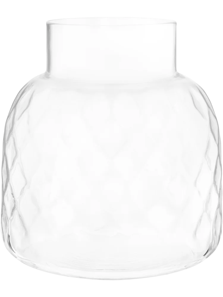 Textured Glass Vase 8x14x17cm