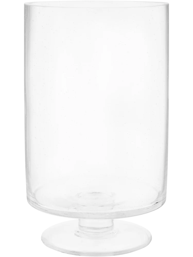 Footed Glass Vase 15x12x18cm