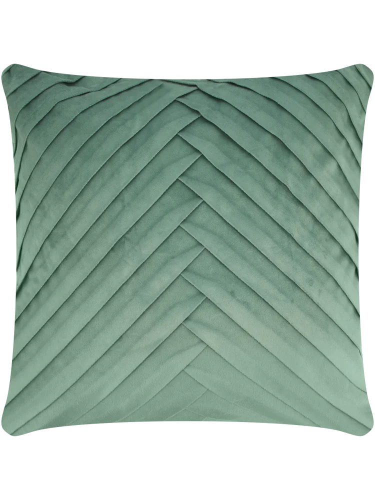 Green Pleated Scatter Cover 50x50cm