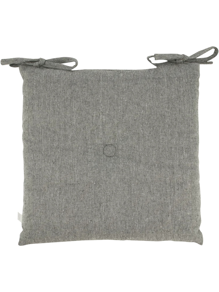 Grey Plain Outdoor Chair Pad