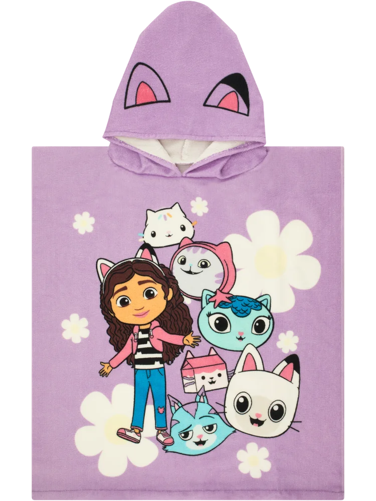Gabby's Dollhouse Hooded Towel