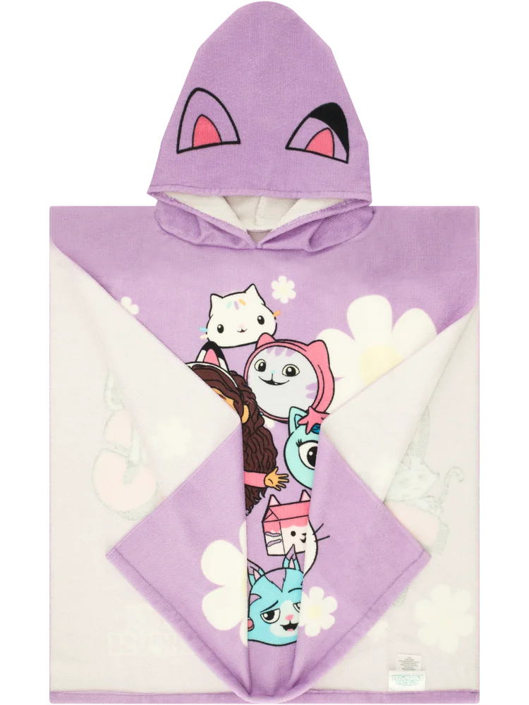 Gabby's Dollhouse Hooded Towel (1)