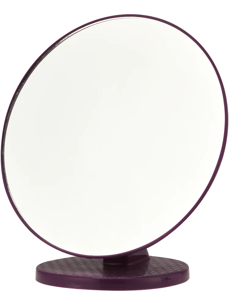 Purple Round Mirror
