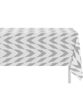 Grey Printed Plastic Tablecloth