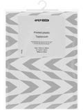 Grey Printed Plastic Tablecloth (1)