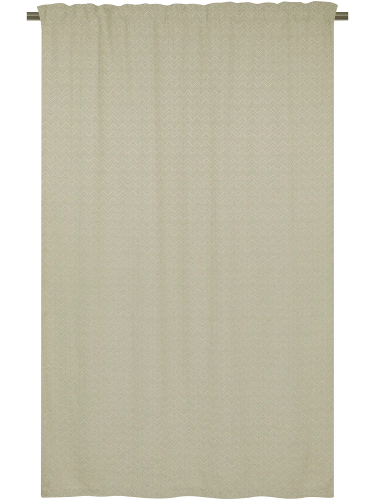 Macro Linen Taped Lined Curtain