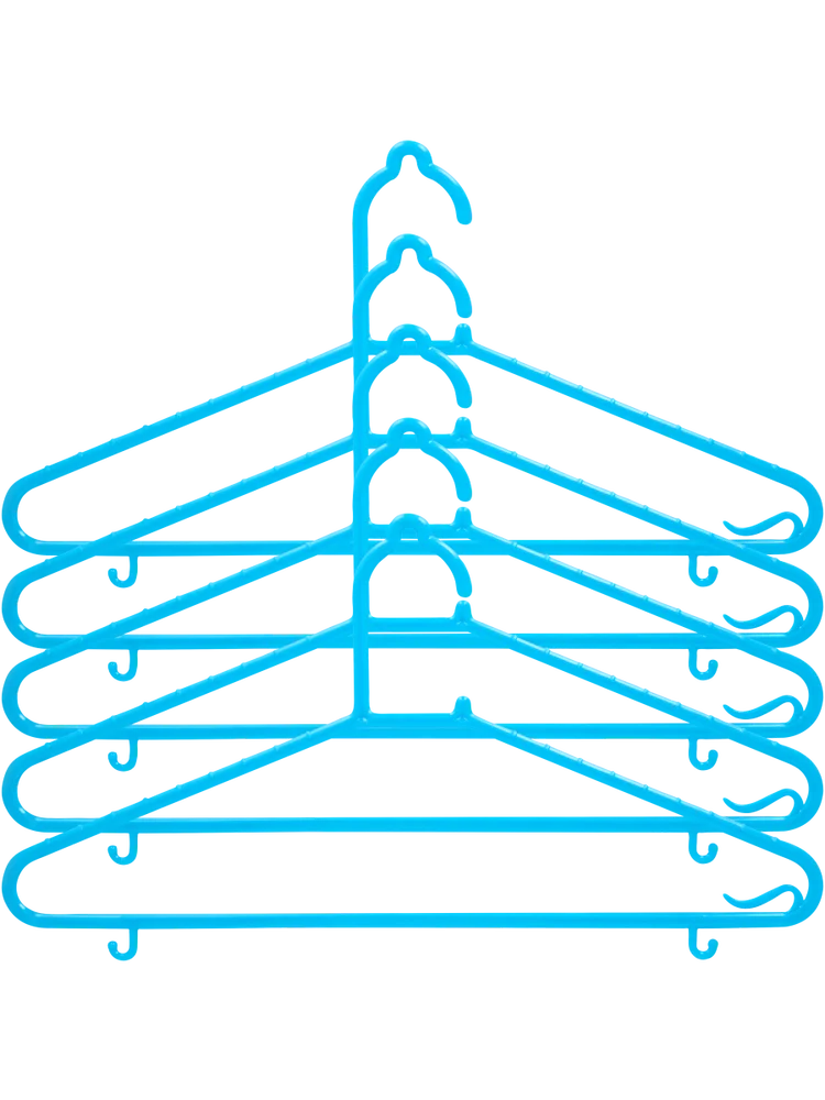5 Pack Plastic Hangers (2)