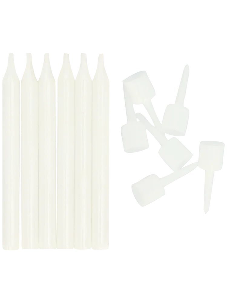 6 Piece Metallic Candles