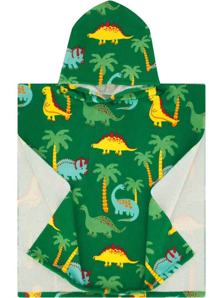 Kids Dino Hooded Beach Towel (1)