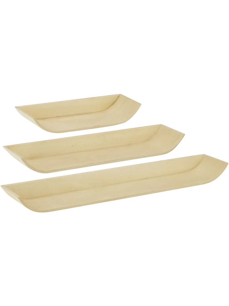 3 Piece Wooden Shelf Set