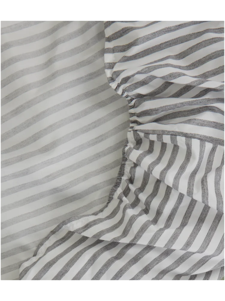 Clifton Stripe Fitted Sheet Double