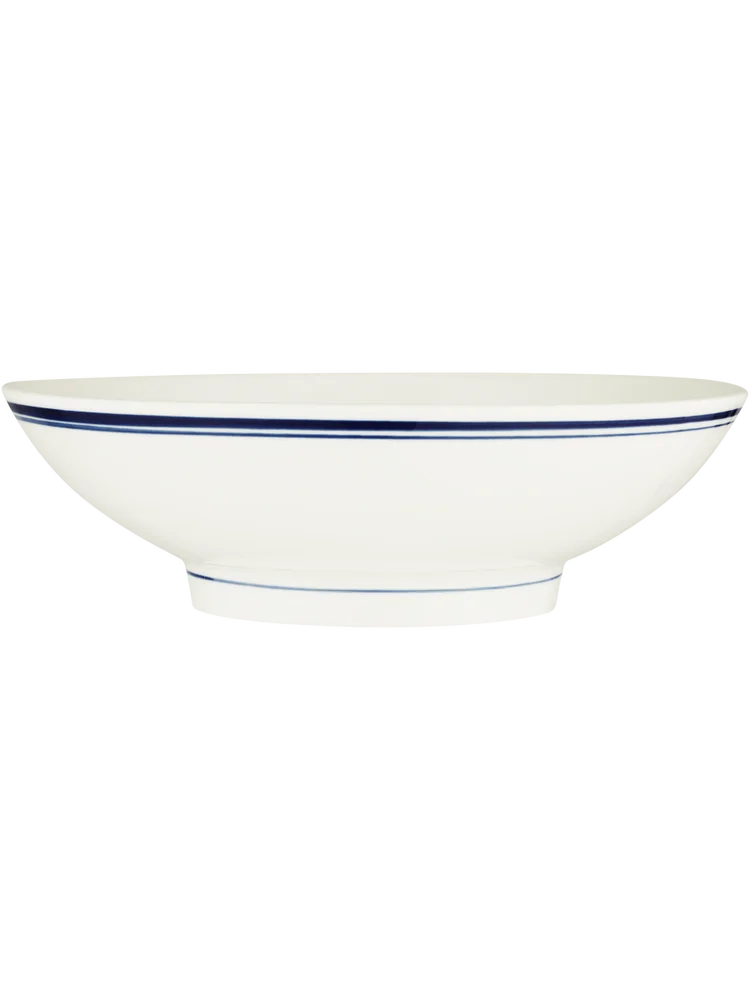 Bowl With Blue Stripe 26x26x8cm