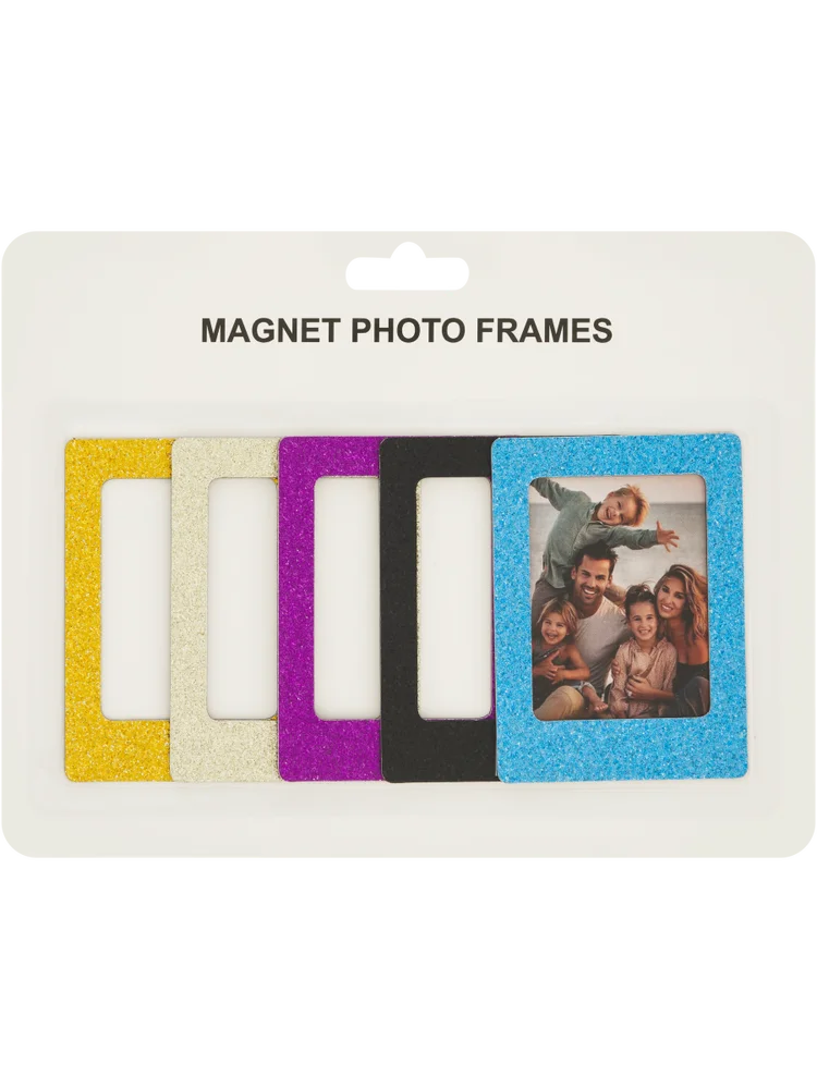 5 Piece Glitter Magnetic Photo Frame