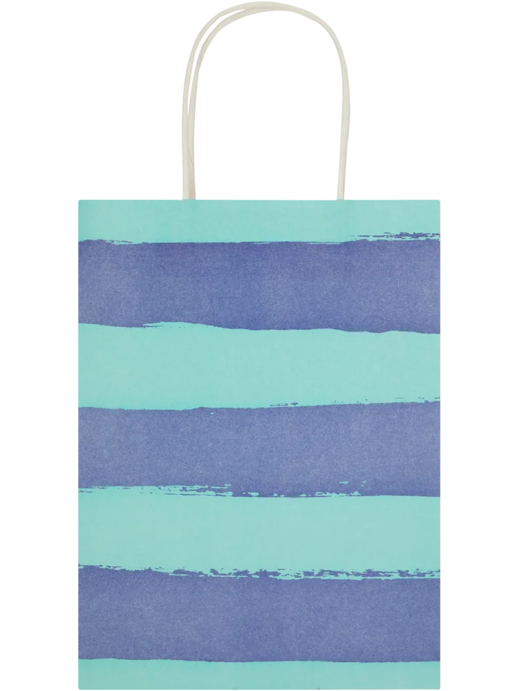 6 Pack Assorted Broad Free Stripes Paper Gift Bags