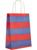 6 Pack Assorted Broad Free Stripes Paper Gift Bags (8)