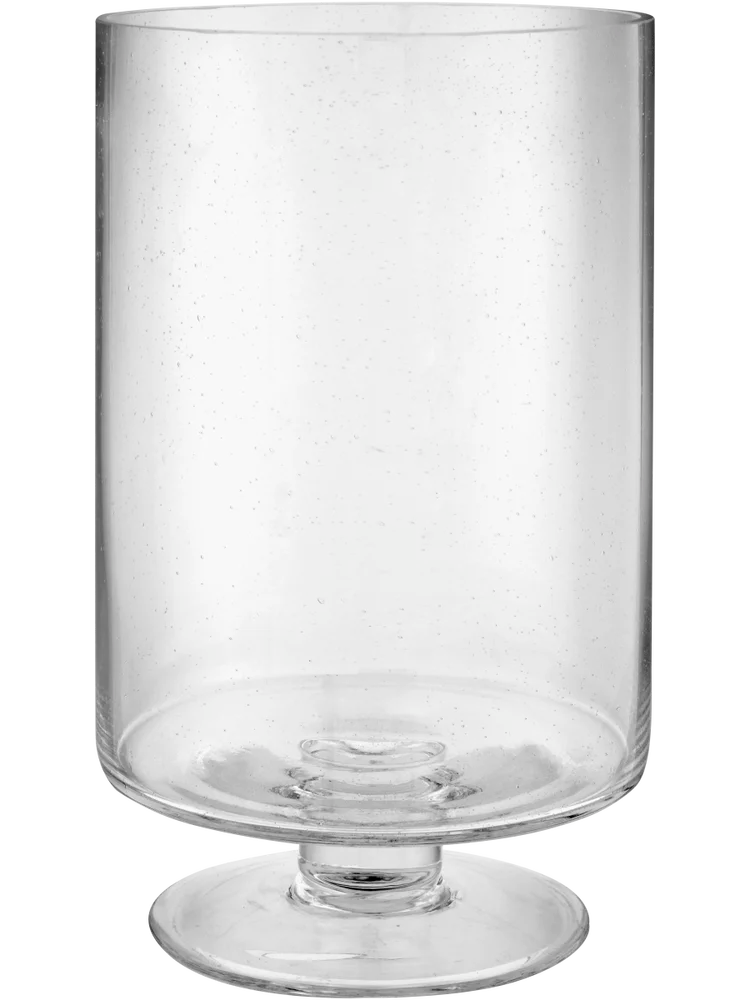 Footed Glass Vase 15x12x25cm