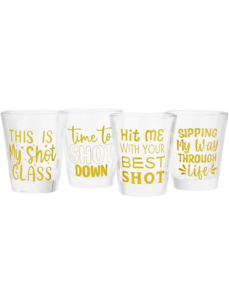 4 Pack Assorted Shot Glasses – PEP Online