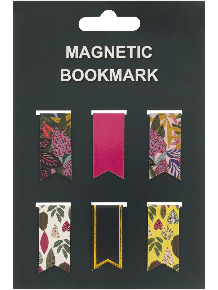 Assorted Leafy & Plain Magnetic Bookmark (1)