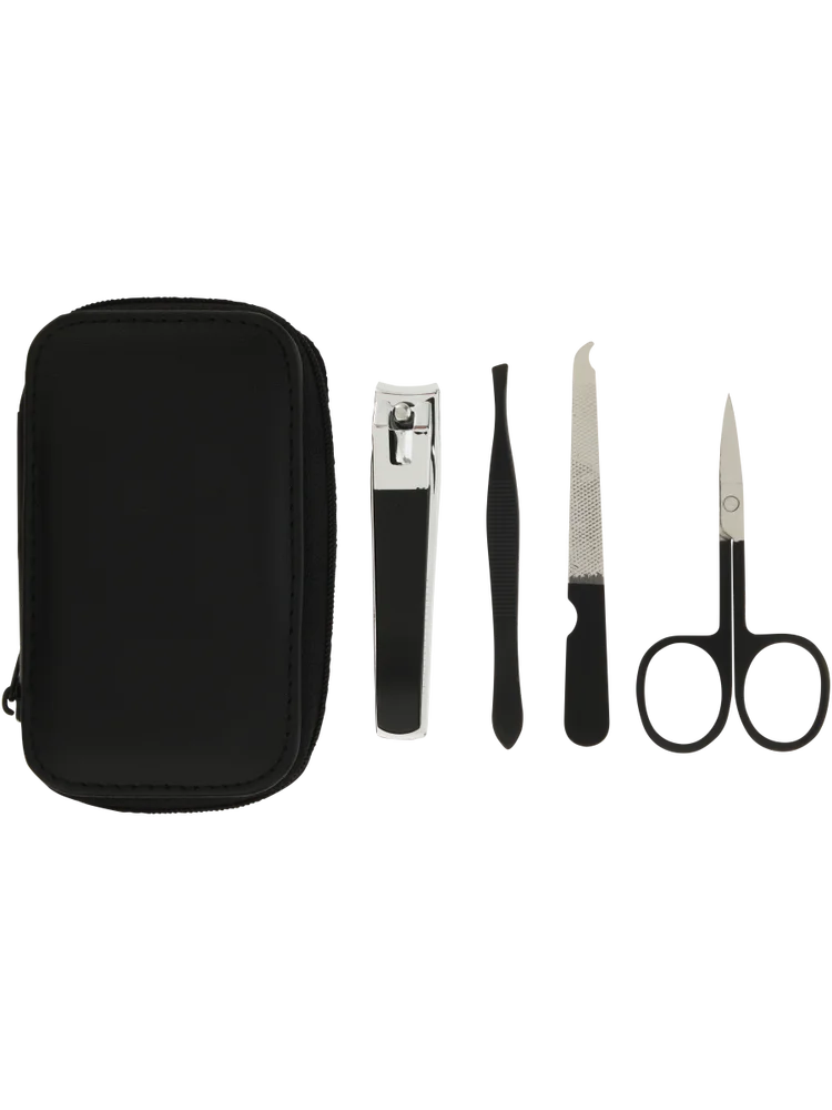 4 Piece Black Manicure Set