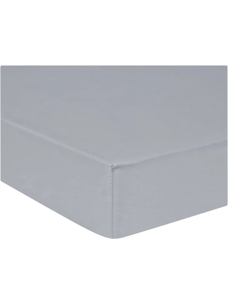 Queen Bed Cotton Rich Percale Extra Length Fitted Sheet