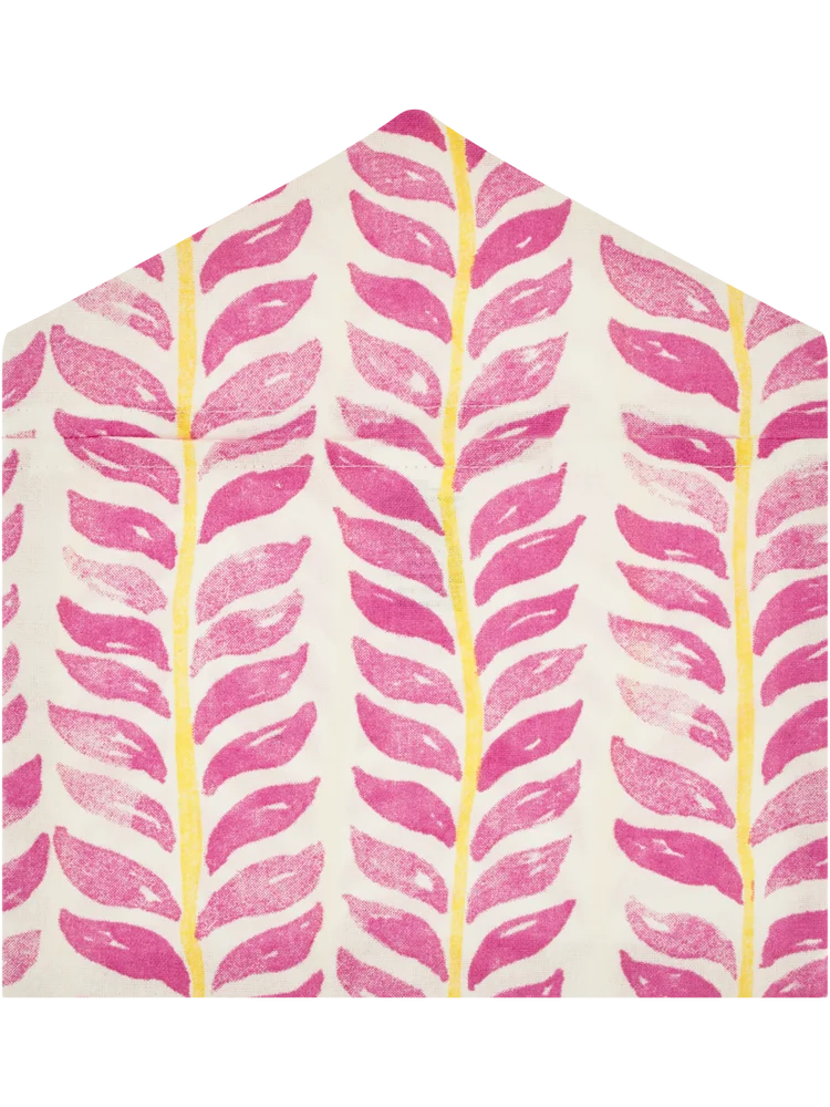 Pink Leaf Peg Holder