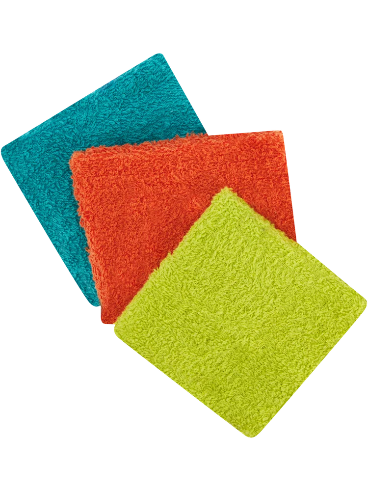 3 Pack Assorted Brights Face Cloths