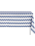 Blue Squiggle Printed Plastic Tablecloth